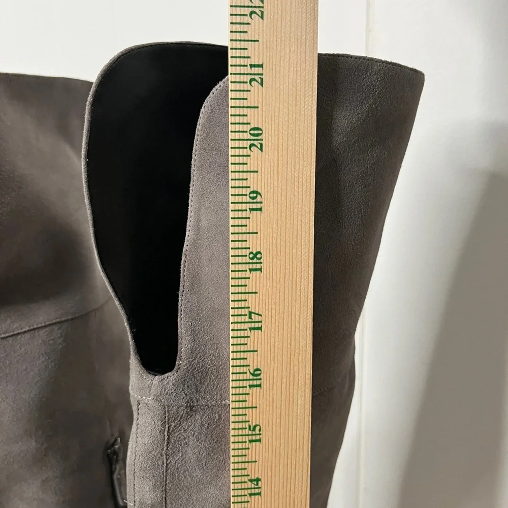 Cole Haan Valentia Gray Suede Over the Knee Boots Women's 11 Low Heel - Picture 10 of 13